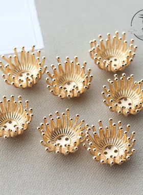 diy盆景珍珠古风发簪汉服花托