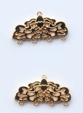 diy步摇古风发簪流苏汉服铜镀金