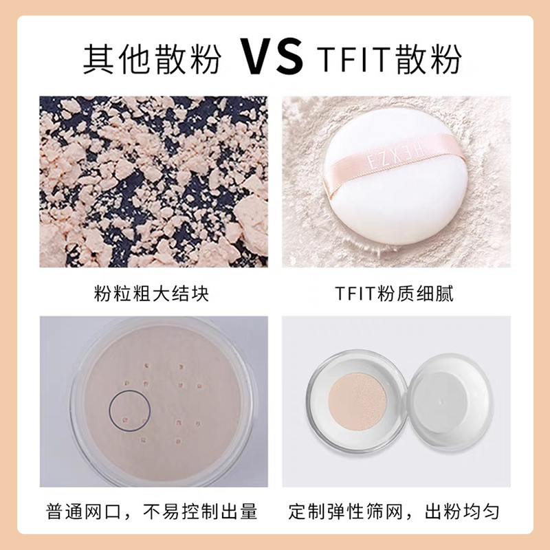 TFIT散粉粉饼定妆粉持久控油防水不脱妆蜜粉干皮男官方旗舰tifit - 图1