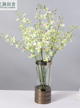 仿真花 跳舞兰 洋兰家居装饰假花婚庆酒店摆件文心兰插花跳舞兰