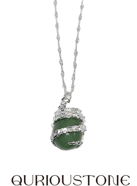 蛇骨系列灵蛇守护玉石水晶项链