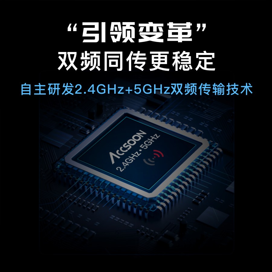 accsoon致迅影眸HE/SE 无线图传2.4G/5G双频传输一发四收单眼微单 - 图0