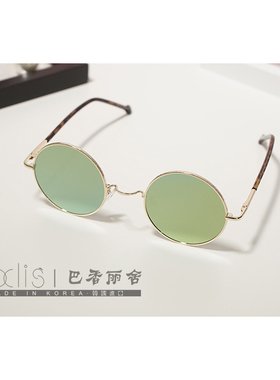 BXLS.买一送一进口潮款镜面细框男女士墨镜太阳眼镜反光镜