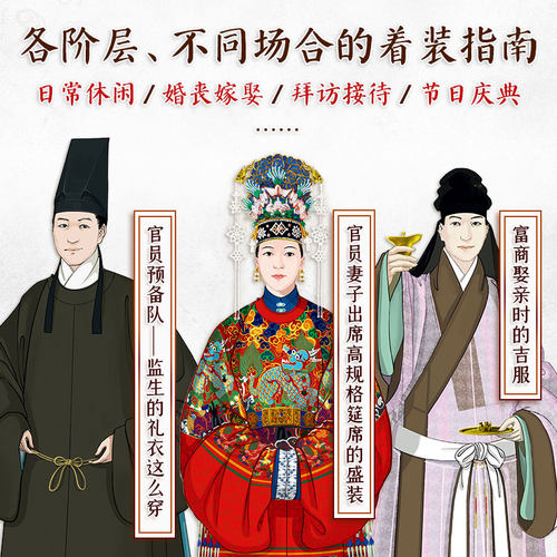 官方正版】我在明朝穿什么 古代服饰图鉴 汉服穿搭指南 中国服饰史之明代服饰图鉴 打开历史的衣橱 重温大明衣冠之美 - 图0