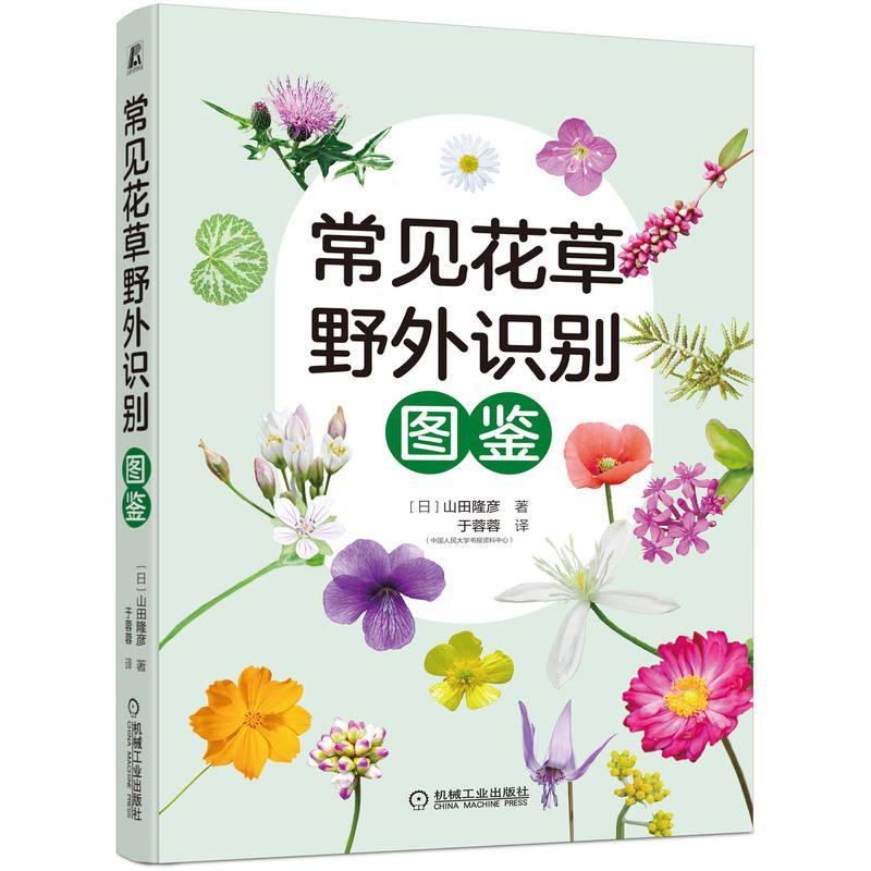 常见花草野外识别图鉴山田隆彦叶图果图花图堇菜蒲公英月见草鸢尾百合牵牛花水草野菊狗尾草标本制作书籍机械工业-图0