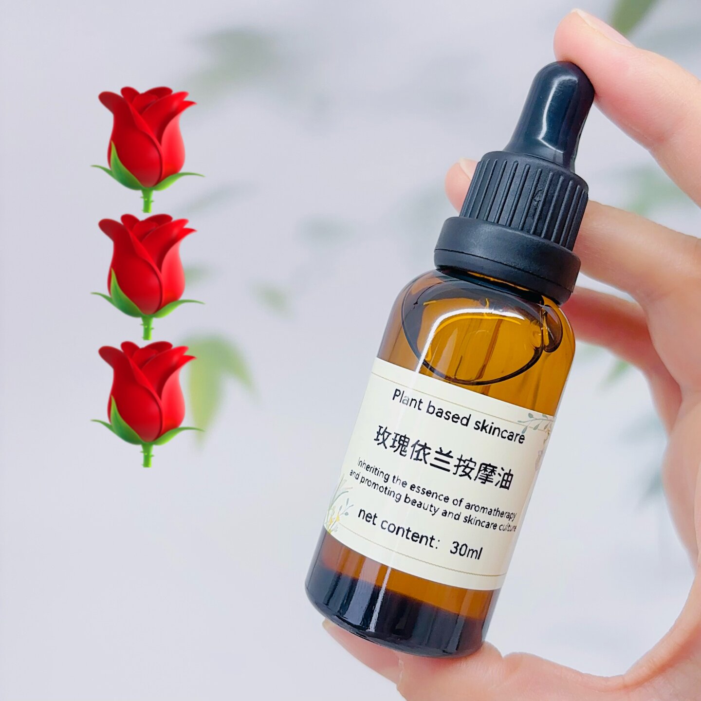 Chest massage oil rose ylang compound essential oil breast