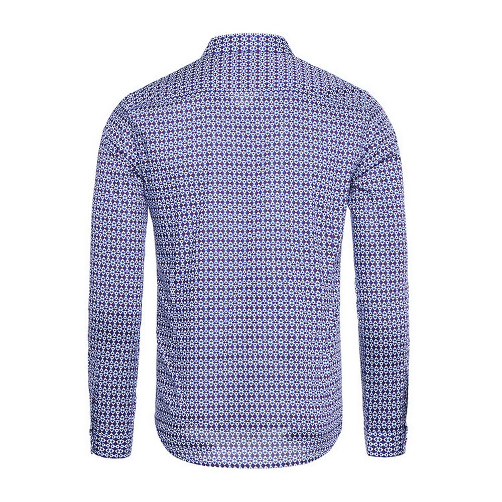 david naman紫色复古成熟稳重纽扣 魅力惠衬衫