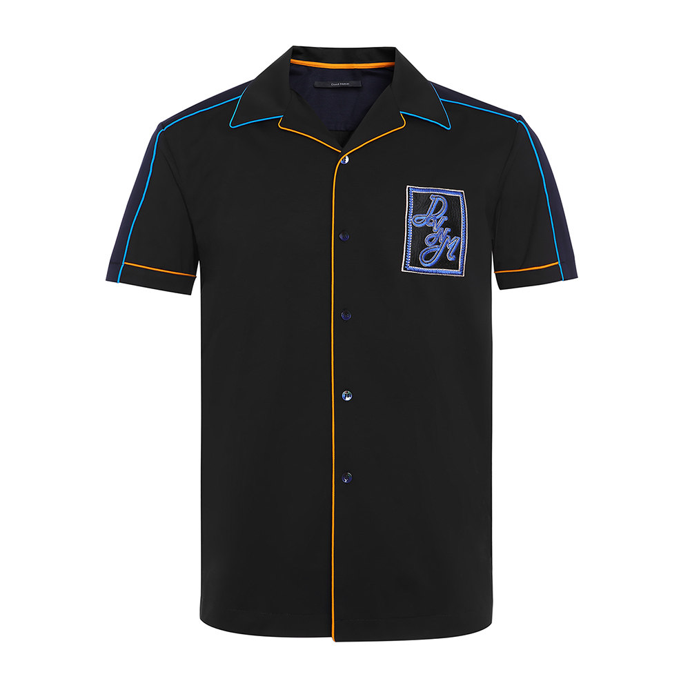 david naman男士黑色休闲短袖t恤 魅力惠T恤