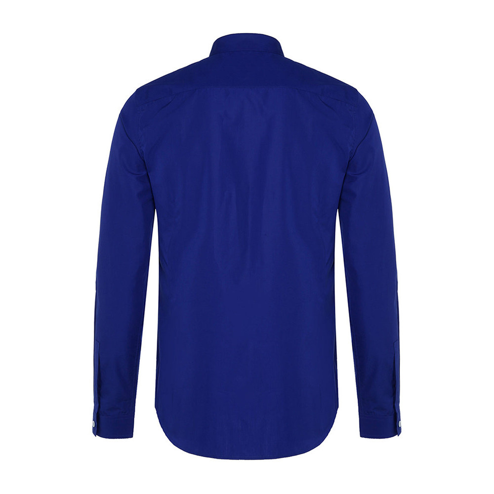 david naman宝蓝色简约百搭衬衫 魅力惠衬衫