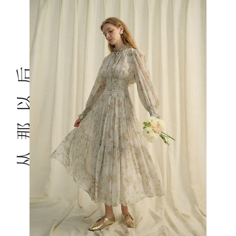 从那以后法式风小碎花长袖连衣裙雪纺裙子仙女裙高级感长裙女秋季,淘宝优惠券,粉丝福利购,淘宝优惠卷