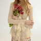 ນັບຕັ້ງແຕ່ rayon ຝຣັ່ງ vintage ເສື້ອ cardigan lace blouse