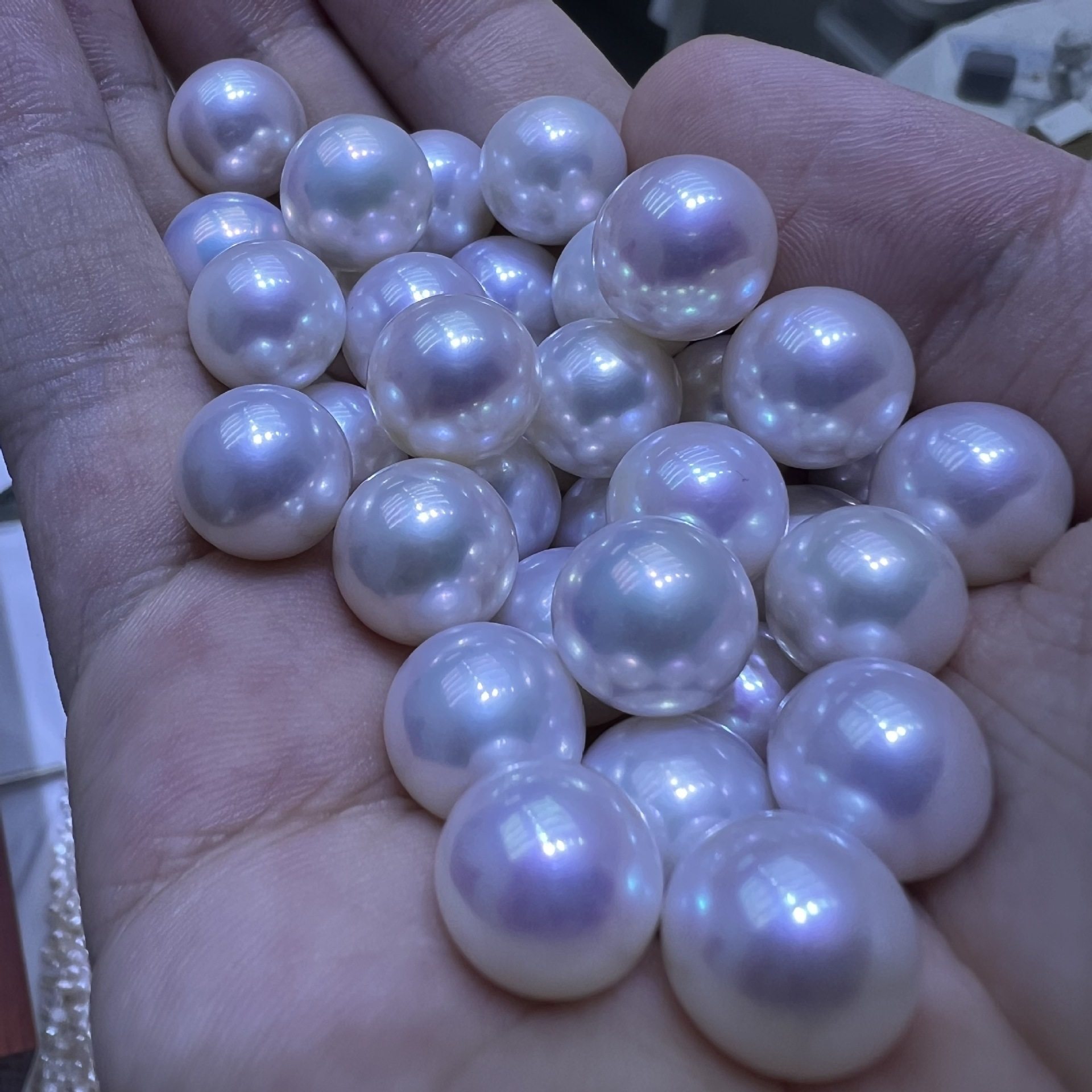 诸暨淡水珍珠散珠正圆极光裸珠半成品可diy耳钉项链10-13mm,淘宝优惠券,粉丝福利购,淘宝优惠卷