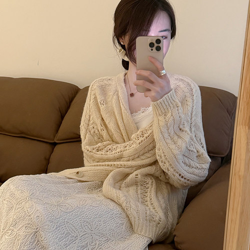 话里甜美气质休闲开衫罩衫2026春季新款韩版显瘦宽松上衣外套女-图0