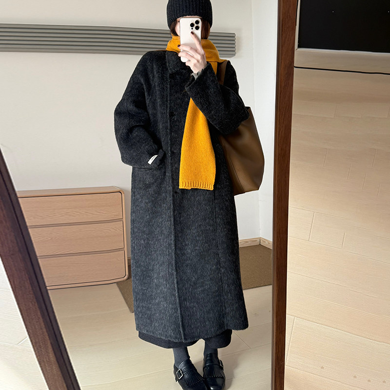 话里高级感时尚长款大衣2025冬季新款休闲简约风保暖减龄上衣外套,淘宝优惠券,粉丝福利购,淘宝优惠卷