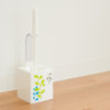 Japanese oka household white toilet brush set creative