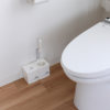 Japanese oka household white toilet brush set creative