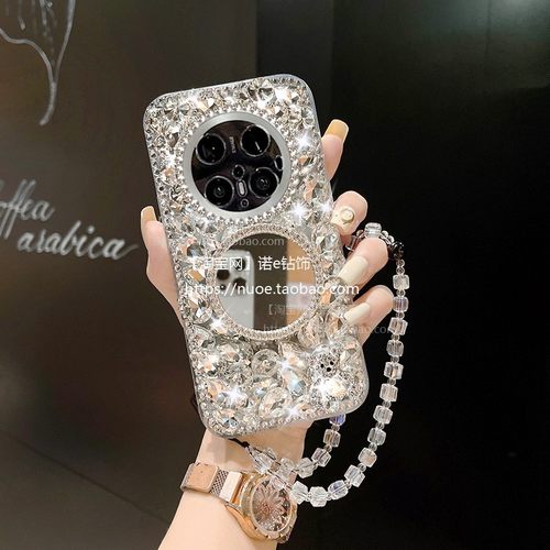 适用于华为Mate70手机壳80新款mate60RS保时捷设计荣耀magic8防摔40pro个性美妆镜30pro奢华水钻mate70pro - 图1