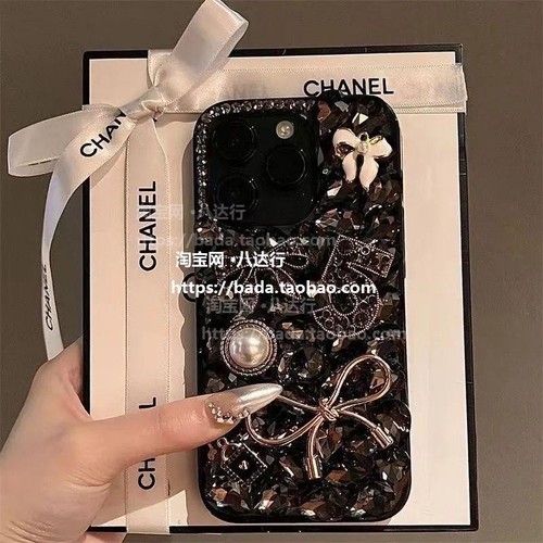 适用iPhone16苹果15ProMax满钻手机壳14/13全包11奢华水钻15Pro防摔女全包防摔带镶钻ins风网红女神款高档女 - 图2