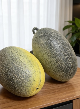 仿真哈蜜瓜模型道具装饰用品