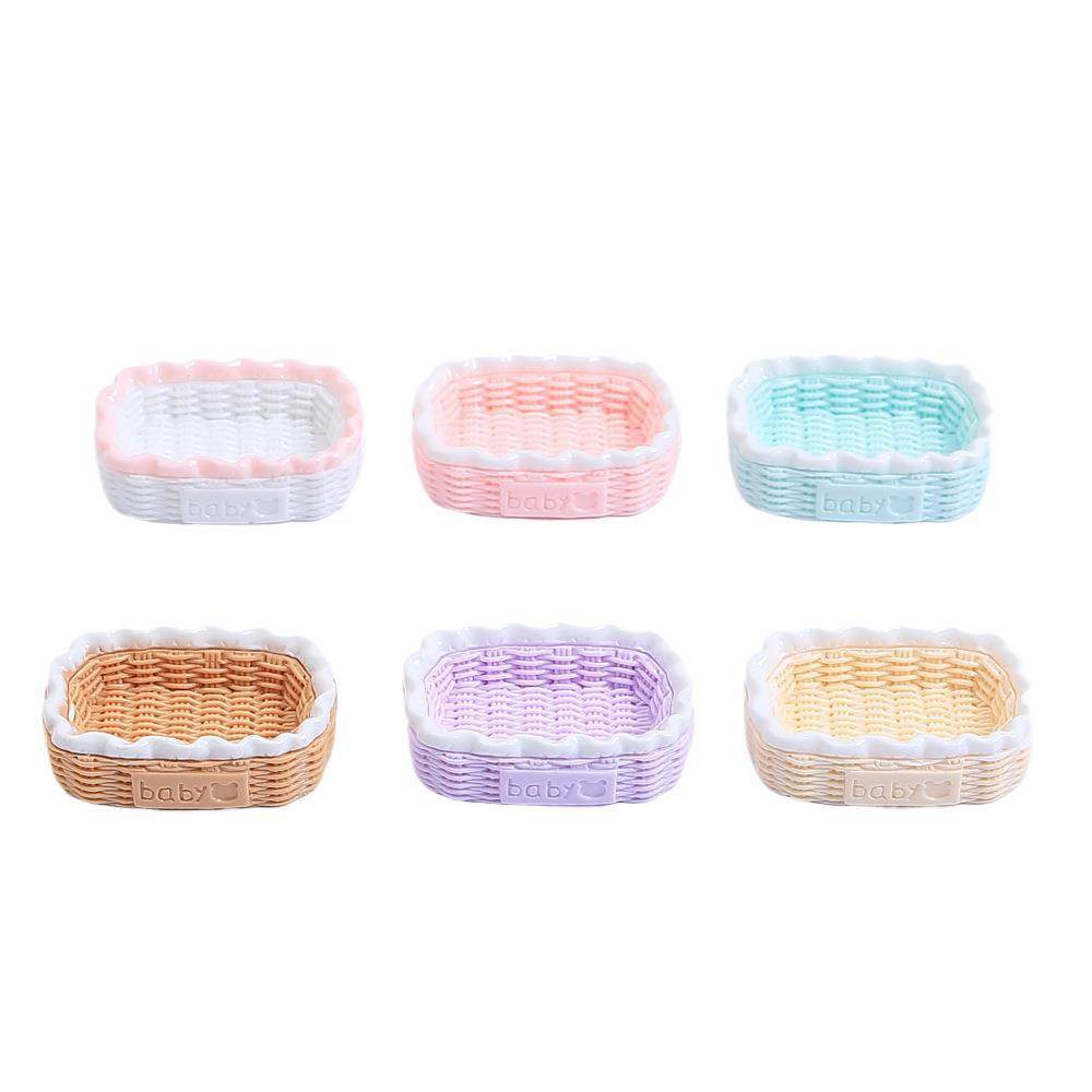 卡通彩色花边篮子手工diy奶油胶树脂小配件洞洞鞋扣饰品材料包,淘宝优惠券,粉丝福利购,淘宝优惠卷