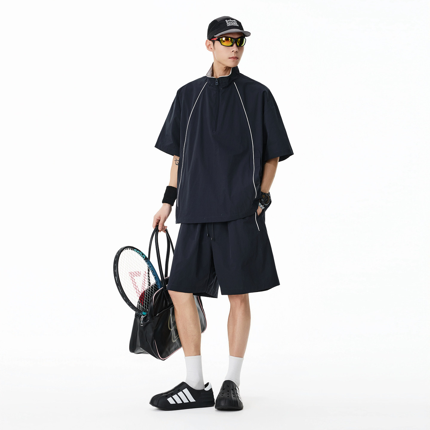 Outdoor sun protection cool casual sports suit for men in summer