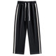 Trendy brand side color block straight casual pants for men retro Trendy brand side color block straight casual pants for men retro