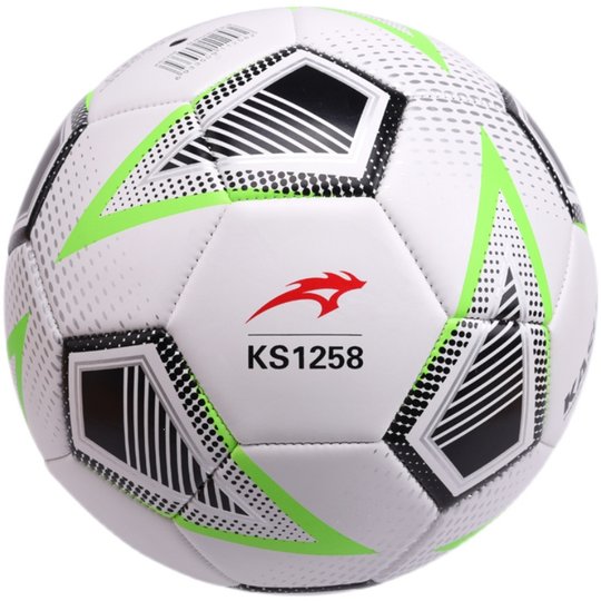 狂神足球5号KS1258黑白绿色儿童幼儿园中小学生教学训练PVC皮成人