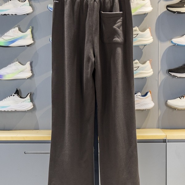 李宁运动裤2025冬季新款CBA篮球系列男子宽松保暖直筒长裤AKLVA99 - 图2