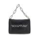 Offwhite women's luggage leather chain handle hot sale women's bag clutch inside zipper pocket men's bag