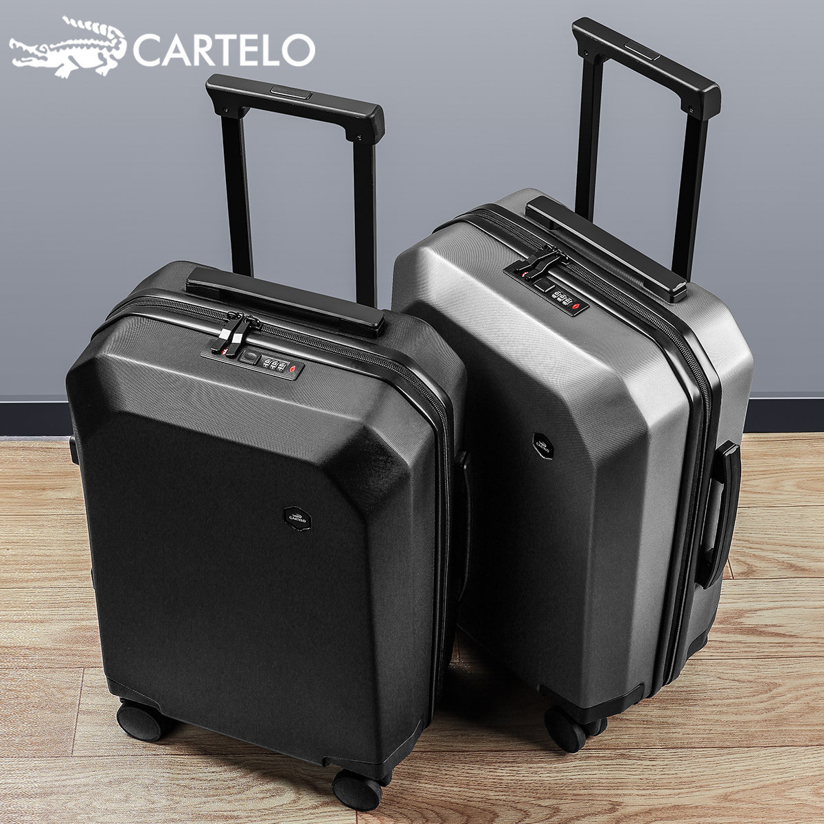 男生潮流女24大容量26寸拉杆箱 cartelo米立方旅行箱
