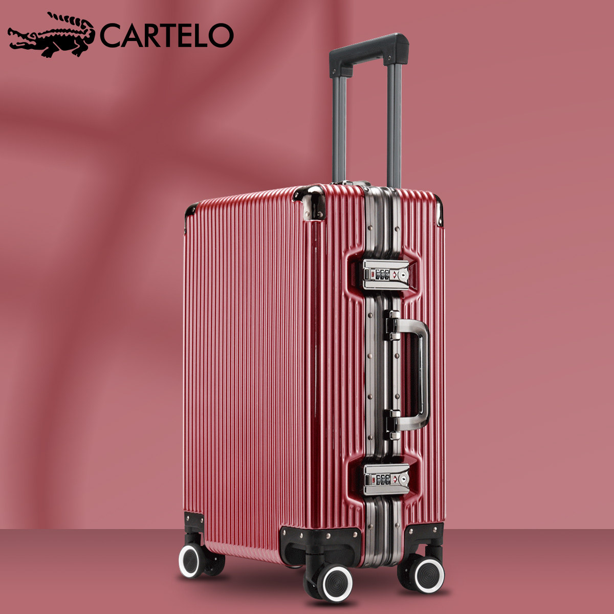 大容量男女小型20寸24密码拉杆箱 cartelo米立方旅行箱