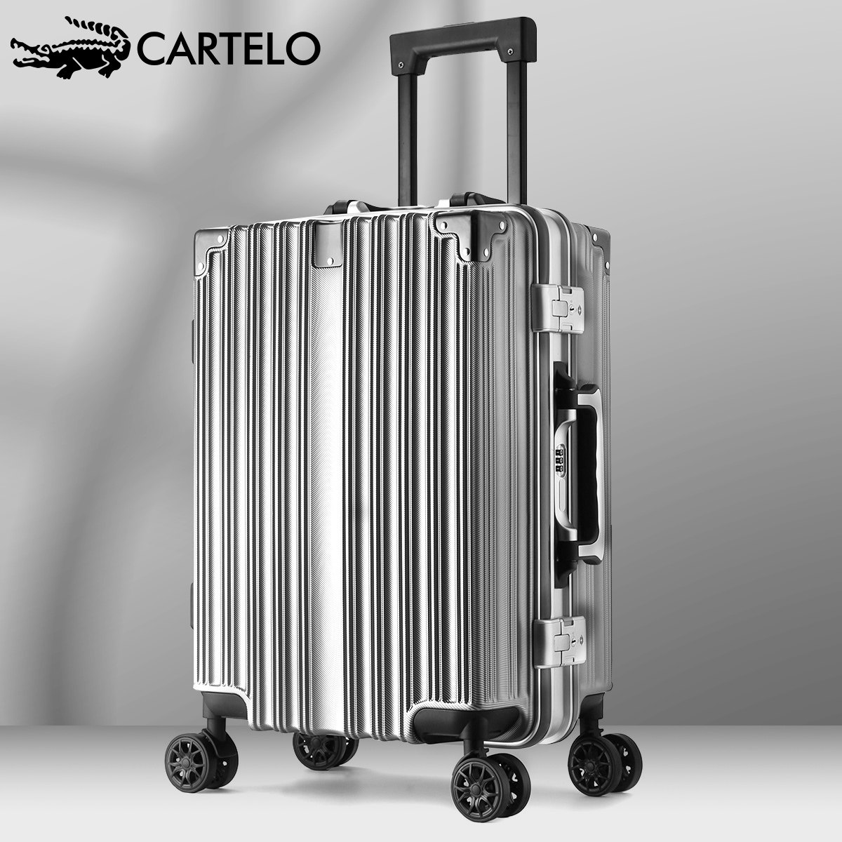 大容量24寸潮男万向轮学生20拉杆箱 cartelo米立方旅行箱