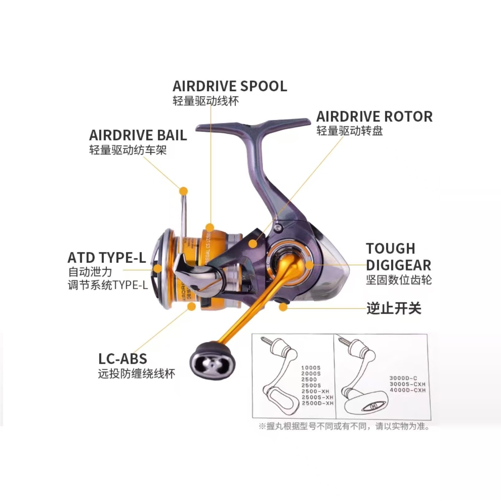 DAIWA达瓦24新款REGAL LT瑞格纺车轮超轻矶钓轮深线杯进口路亚轮 - 图1