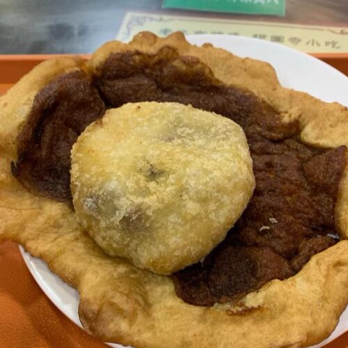 北京护国寺小吃 炸糕红豆沙耳朵眼小零食儿时童年味道 - 图2