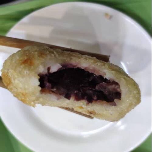 北京护国寺小吃 炸糕红豆沙耳朵眼小零食儿时童年味道 - 图1