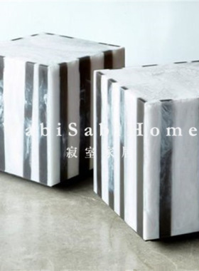 天然大理石墩子底座雕塑台