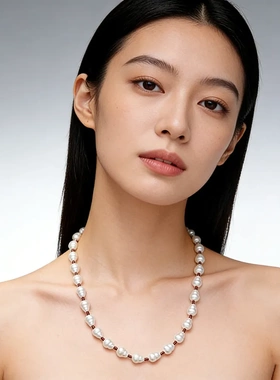 独特设计时尚气质葫芦玻璃珍珠手链项链女秋冬爆款毛衣链配饰