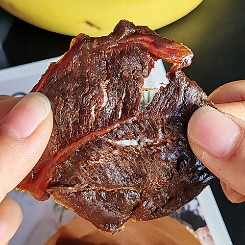 洪伟蜜汁牛肉腱子肉温州特产湖岭牛肉干真空独立小包装零食礼盒装 - 图1