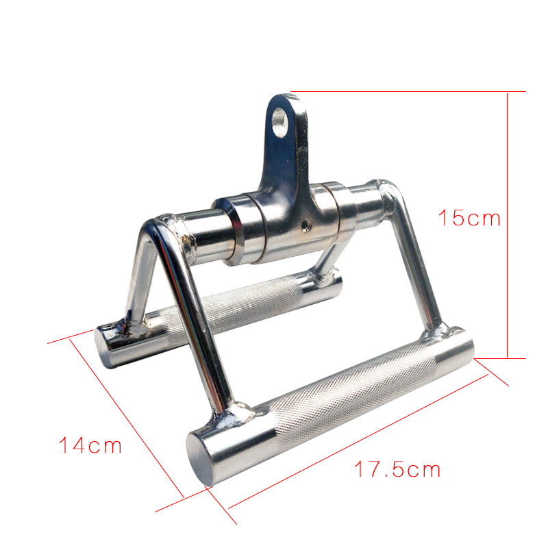 Vt型把手大小飞鸟划船高位下拉把手力长拉背杆龙门架健身器材配件 - 图1