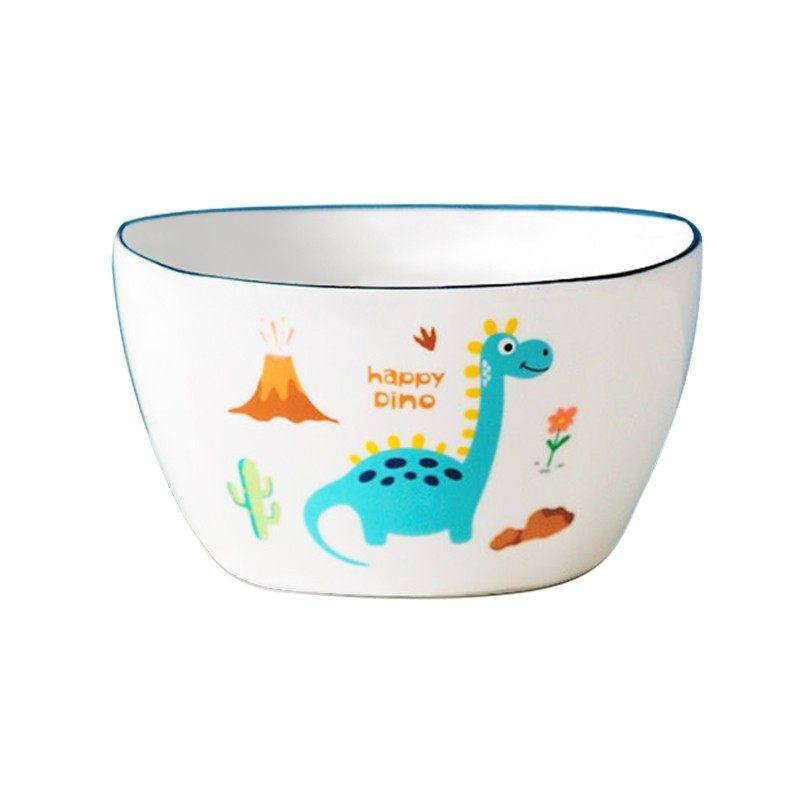 陶瓷米饭碗卡通汤碗盘子菜盘家用组合陶瓷碟子套装北欧风中式餐具,淘宝优惠券,粉丝福利购,淘宝优惠卷