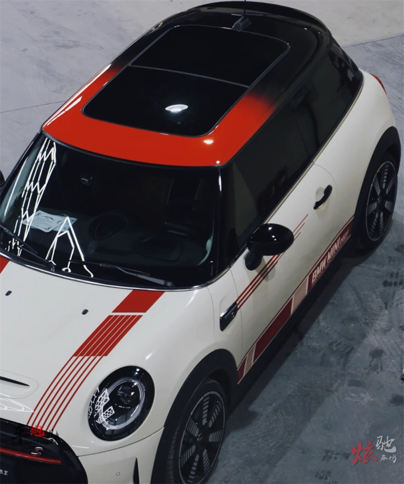 适用于MINI F56车贴拉花Cooper R60 F54JCW赛道侧裙引擎盖装饰贴 - 图2