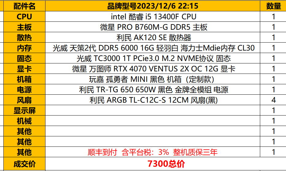 intel  酷睿 DIY 台式机电脑主机I7 13790F+4080 SUPER+64G内存 - 图0