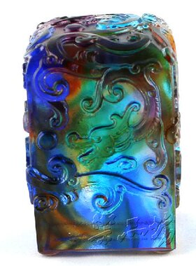 艺堂春琉璃尊龙印章同事同学生日礼品书房办公桌摆件个性定制刻字