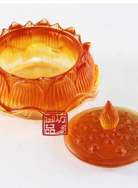 艺堂春 琉璃莲花香炉烛台供盒香插香薰家居玄关客厅摆件个性定制