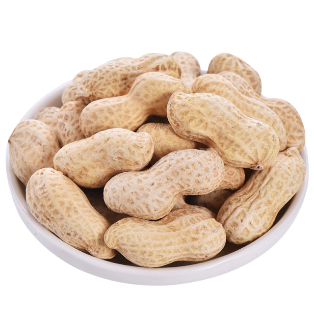 Iron pot firewood fried peanuts with shell and original peanuts