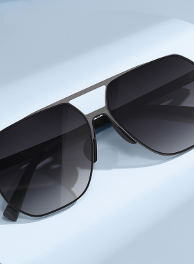 双梁铝镁尼龙偏光太阳镜可配近视