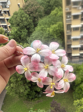 南笙记非遗绒花古风汉服发饰