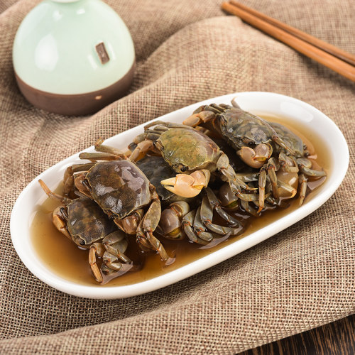 宁波特产醉白玉蟹醉蟹生呛蟹 鲜活腌制发财蟹即食罐装海鲜醉螃蜞 - 图0