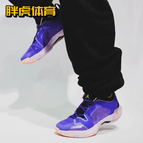 Nike Air Jordan37 Low AJ37男子低帮耐磨实战篮球鞋 DQ4123-100-图2