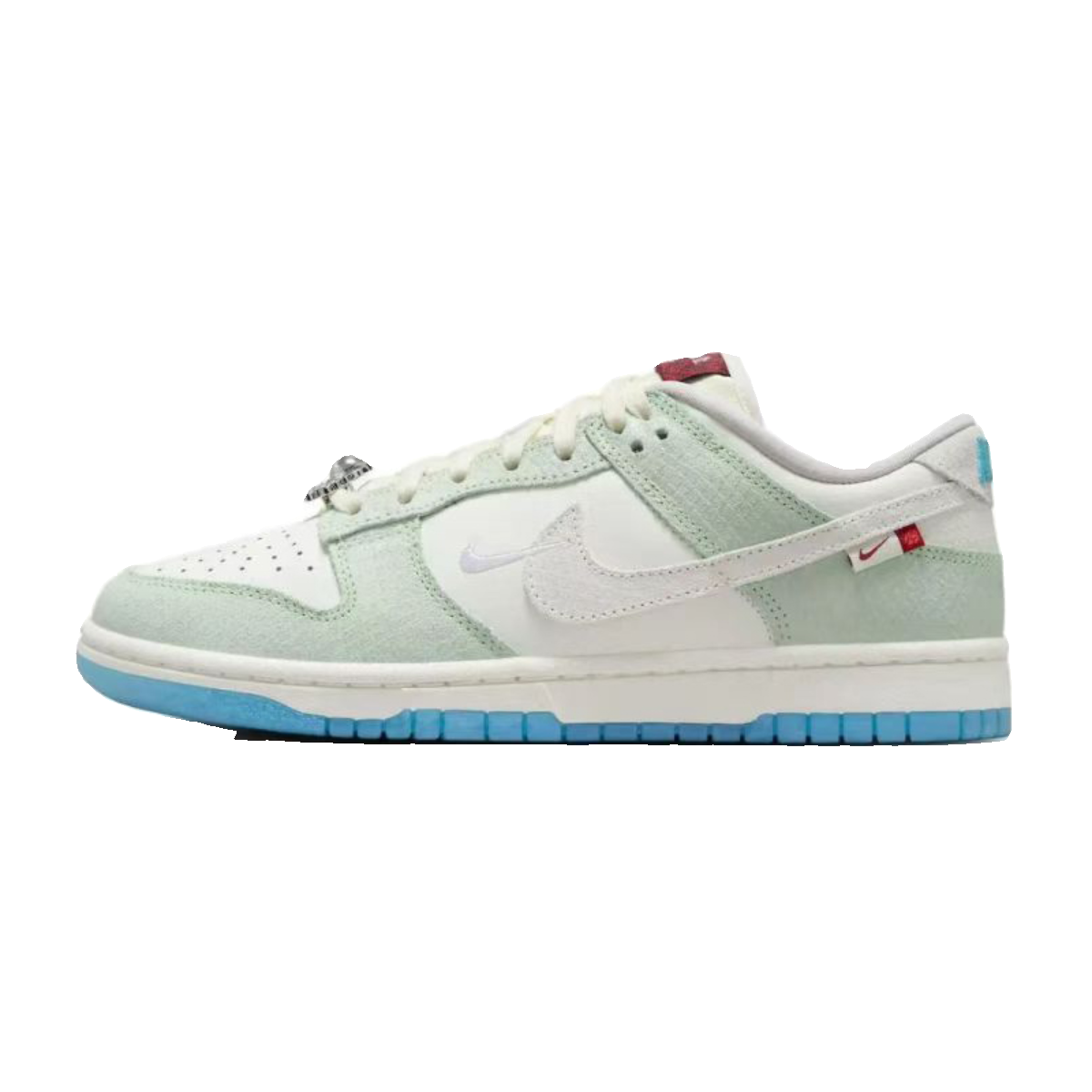 Nike Dunk Low 米绿色 女子低帮复古休闲运动板鞋 FZ5065-111 - 图3